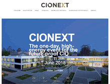 Tablet Screenshot of cionext.com